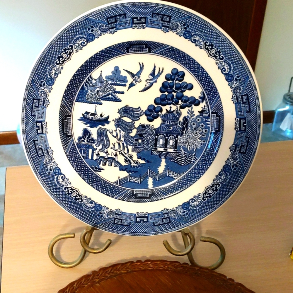 Vintage Blue Willow Ware plate